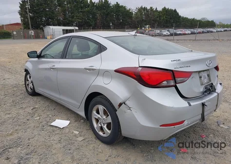 2015 Hyundai Elantra Se z USA, uszkodzony, nr VIN 5NPDH4AE2FH651542